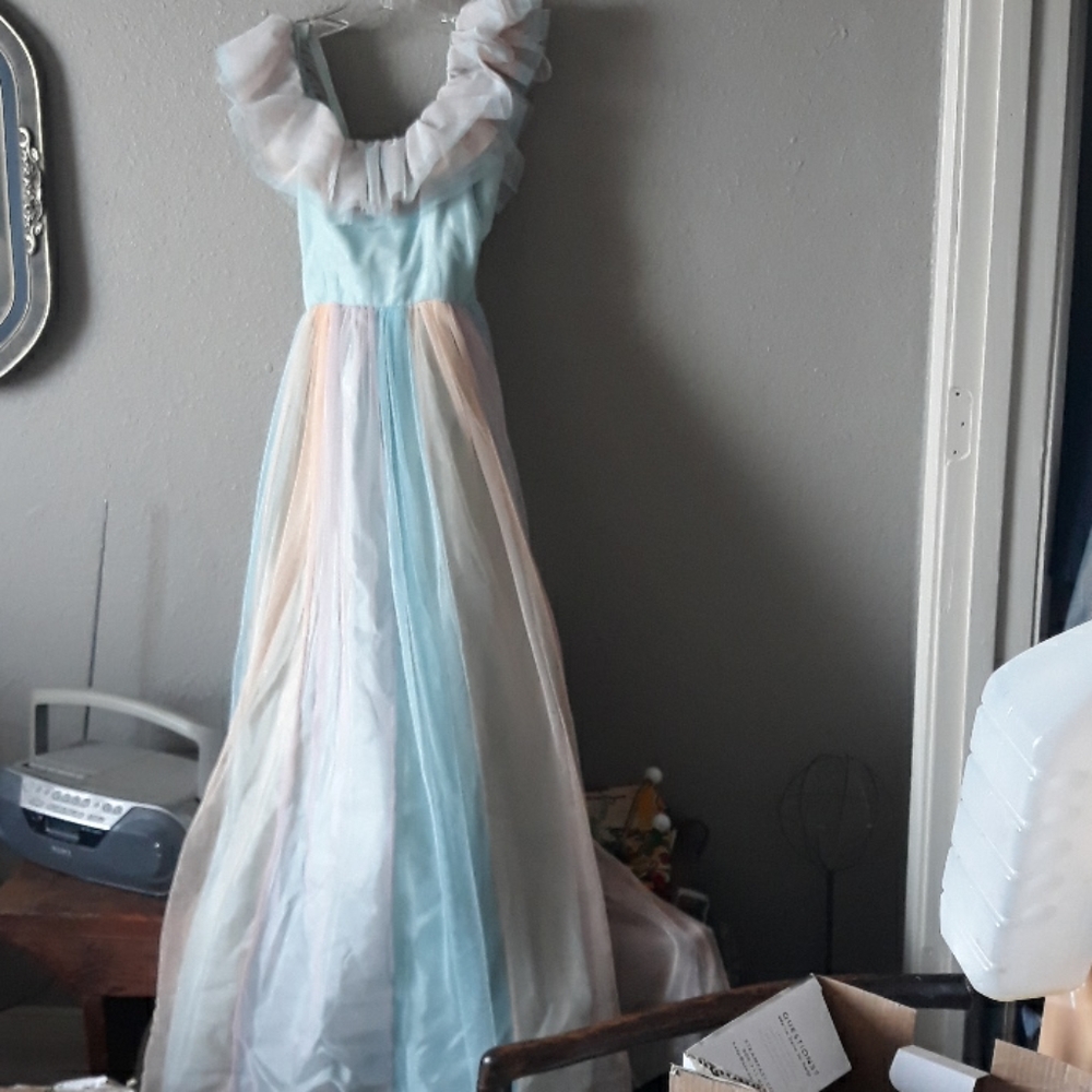 Vintage early 80s evening prom dress